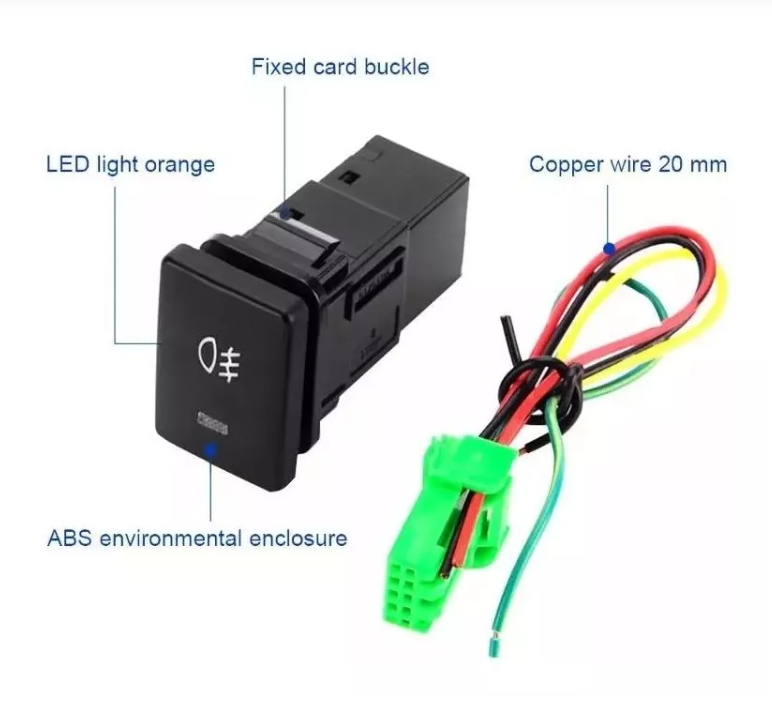 Boton Interruptor Switch Neblinero Faro 12v Auto Universal-3