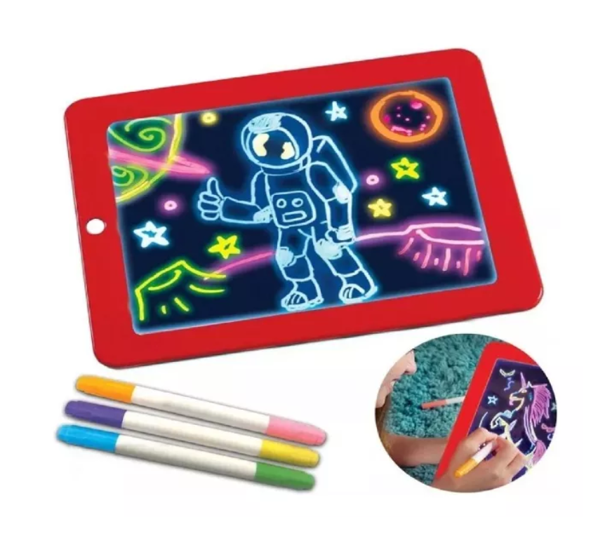 Bloc Pizarra De Dibujo Mágico Luz Led-0