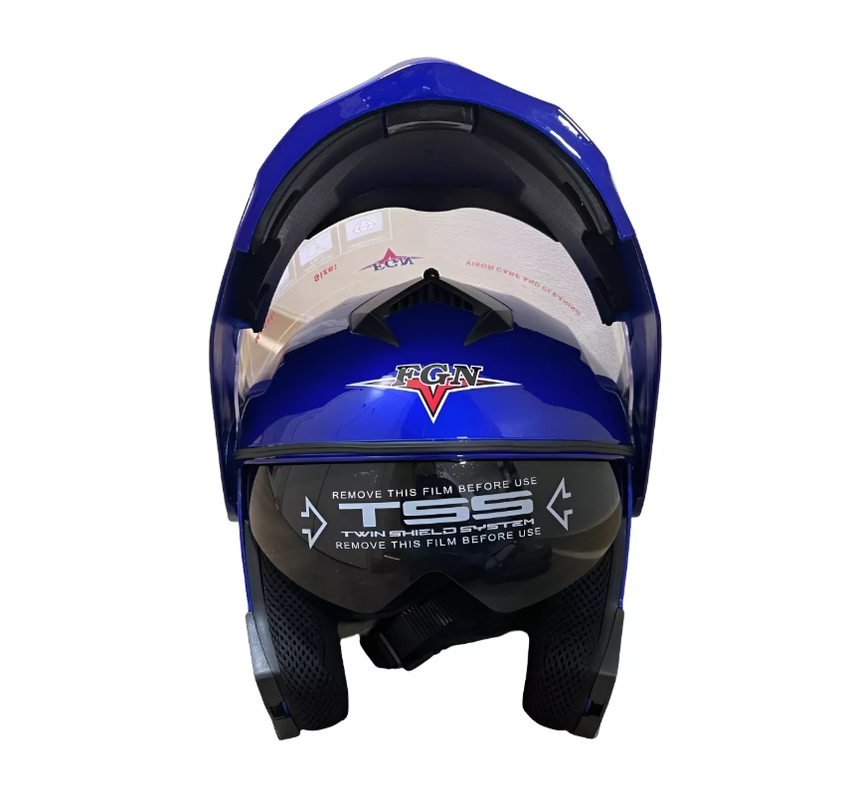 Casco Abatible Fgn Con Mica Transparente Y Gafas Polarizadas-6