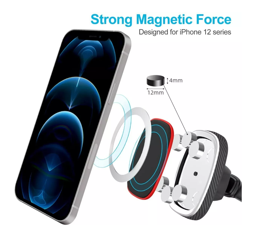 Soporte Magnético Brazo Largo Celular Auto Porta Teléfono-4