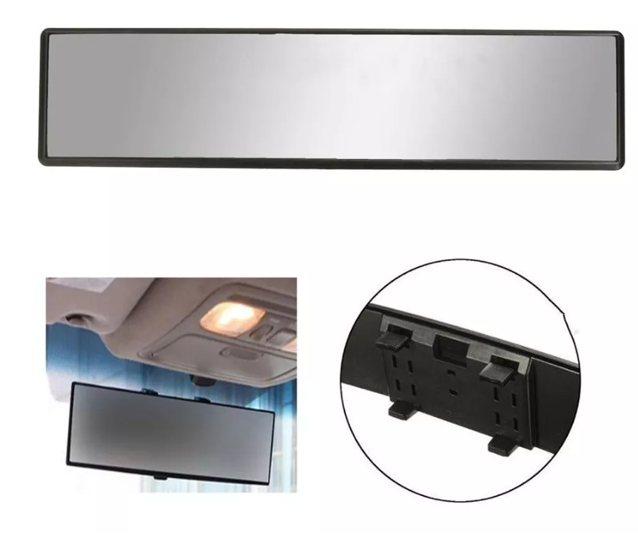 Espejo Retrovisor Universal Visor 27cm Panoramico Interior-0