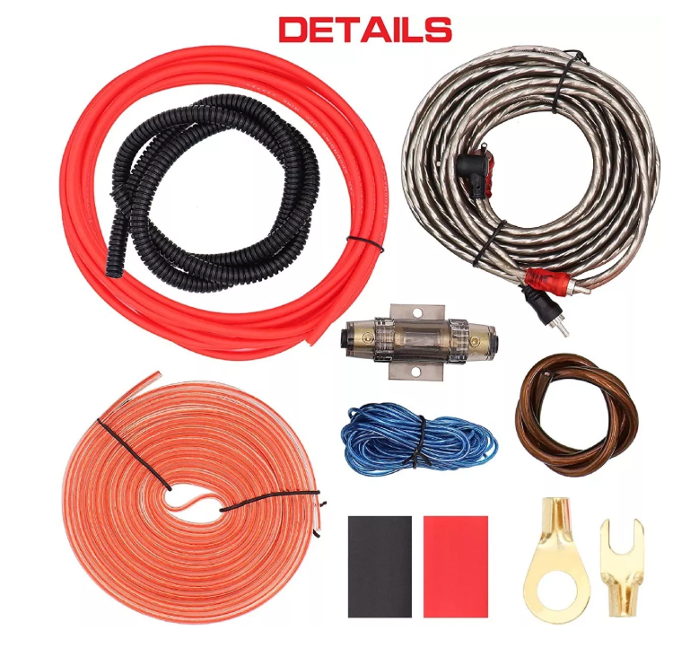 Kit Cables Para Amplificador Subwoofer Auto Premium-5