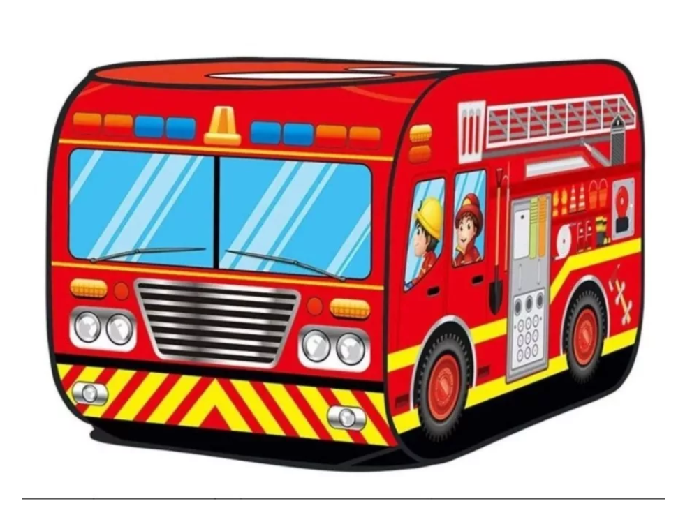 Carpa Infantil Auto Bomberos Niño-0