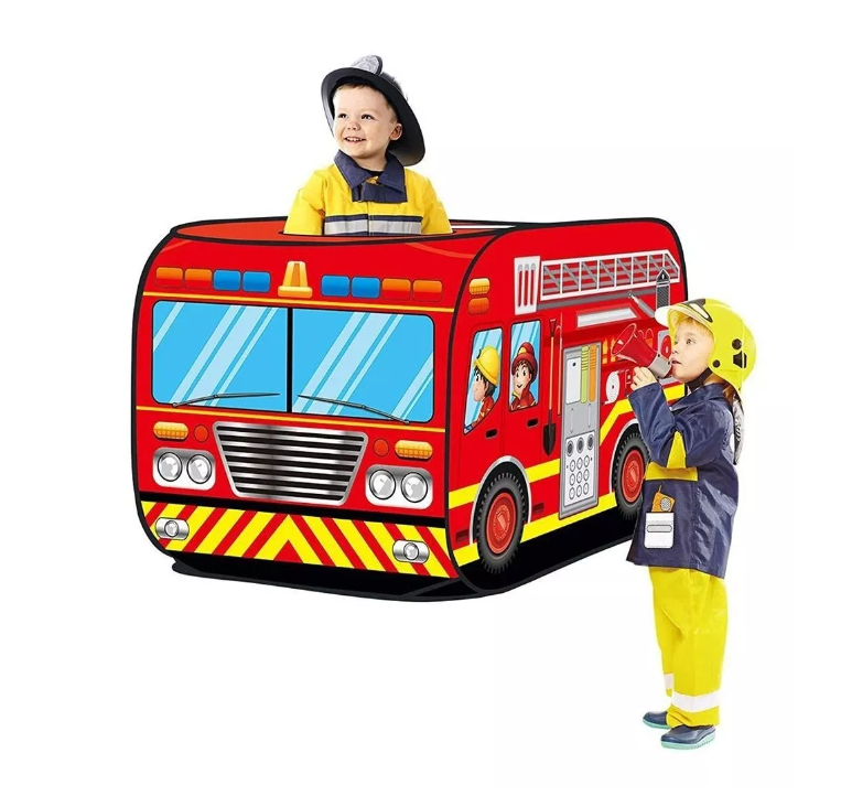 Carpa Infantil Auto Bomberos Niño-1