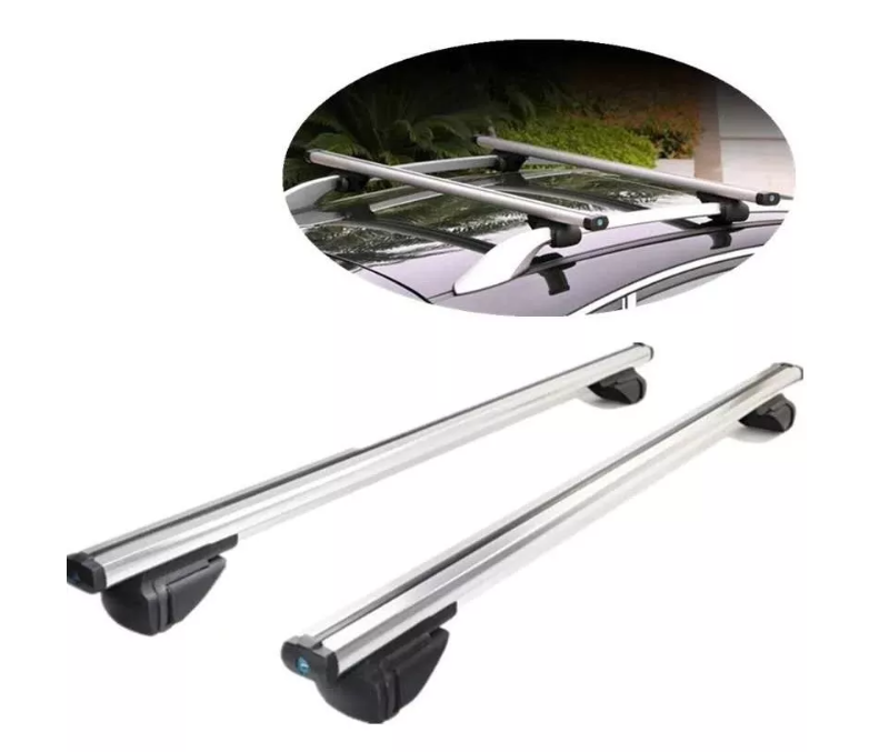 Barras Porta Equipaje Parrilla Auto Techo + Llave 1.35metros-0