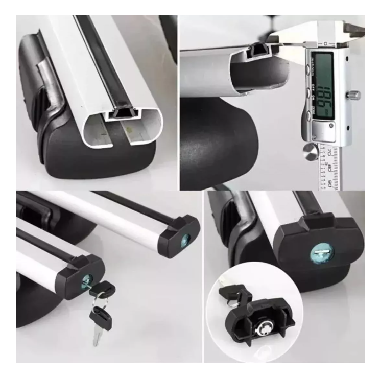Barras Porta Equipaje Parrilla Auto Techo + Llave 1.35metros-5