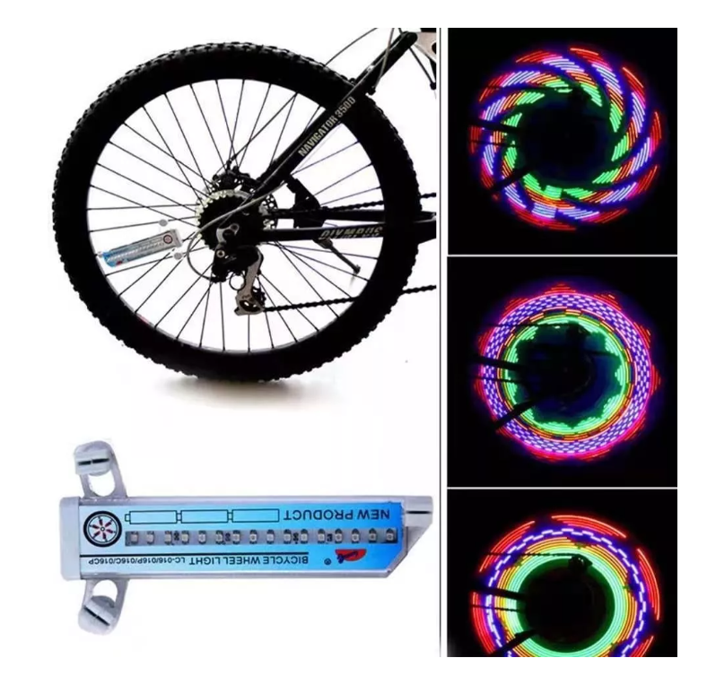 Lámpara Luces Led Para Rueda De Bicicleta Motocicleta Llanta-1