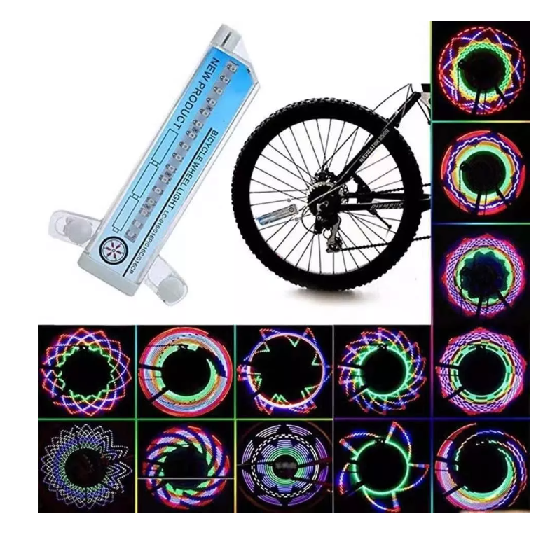 Lámpara Luces Led Para Rueda De Bicicleta Motocicleta Llanta-3