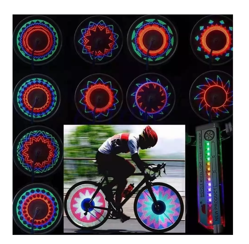 Lámpara Luces Led Para Rueda De Bicicleta Motocicleta Llanta-5