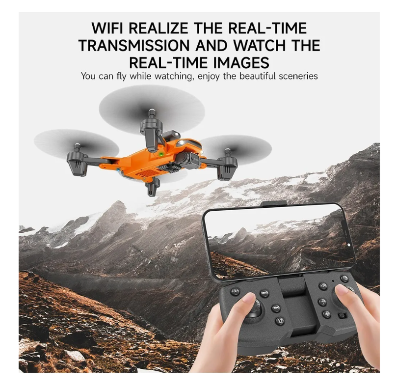 Mini Drone Doble Cámara Full Hd Wifi 2,4 Ghz Sensor Gravedad-7