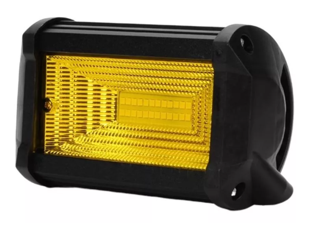 Barra Focos Neblineros Led 72w Expansion Amarillo Auto Moto-0