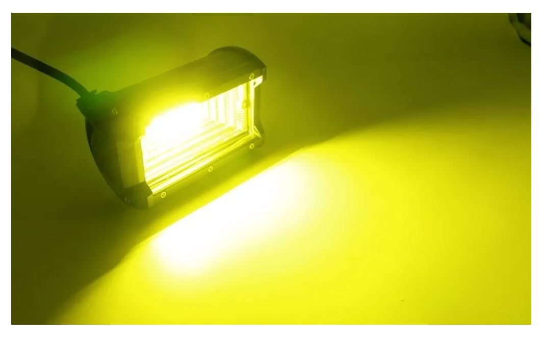 Barra Focos Neblineros Led 72w Expansion Amarillo Auto Moto-1