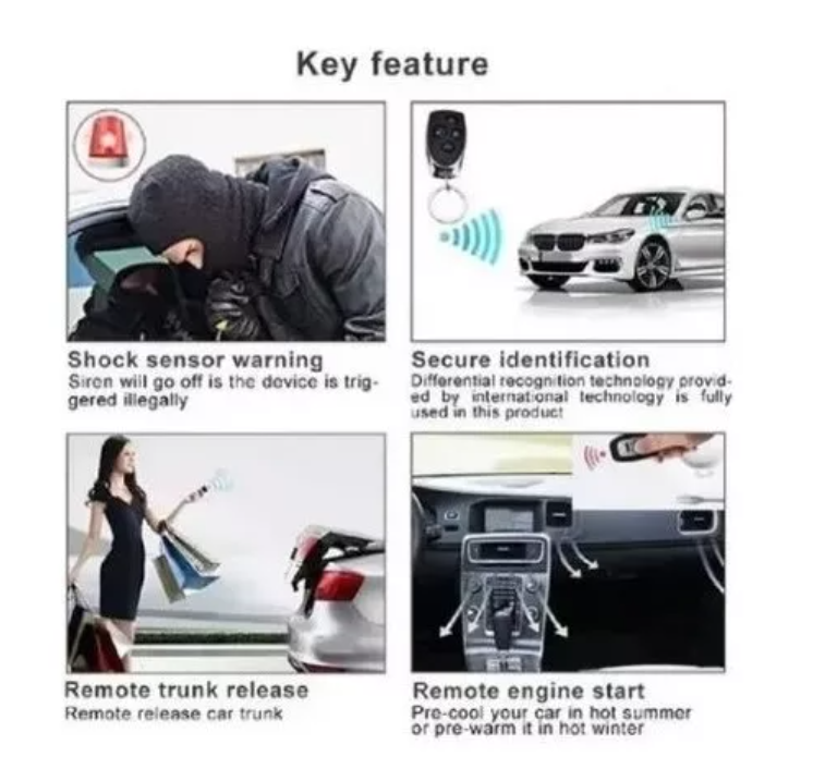 Kit Alarma Para Auto Corta Corriente Bluetooth-4
