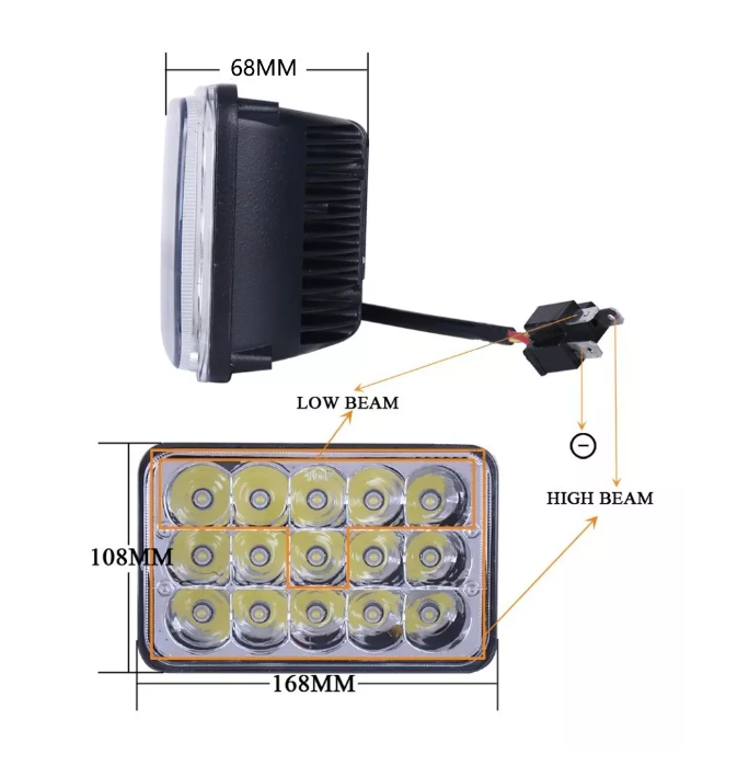Foco Faro Led Neblinero 45w Auto Expansion Caminoneta-1