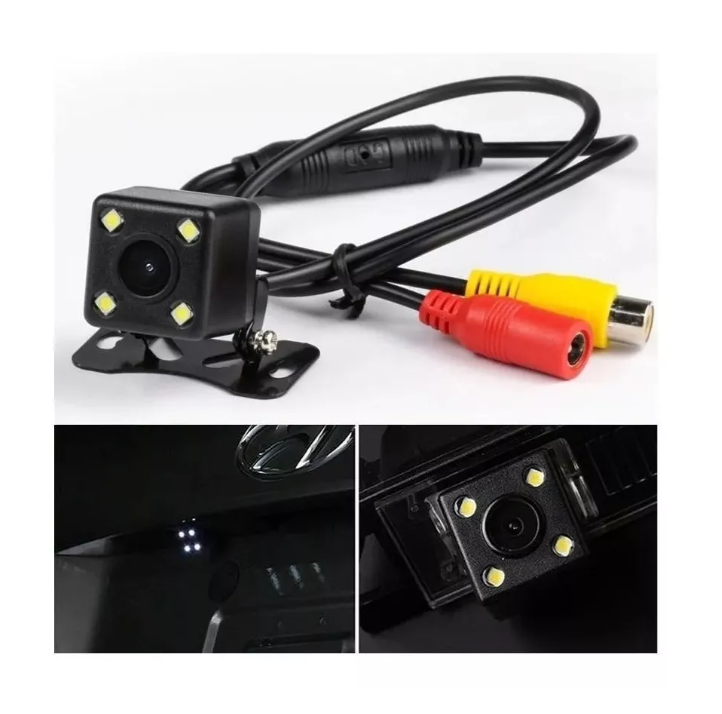 Hd Camara Auto Visión Nocturna Retroceso 4 Led Ip66 12v-3