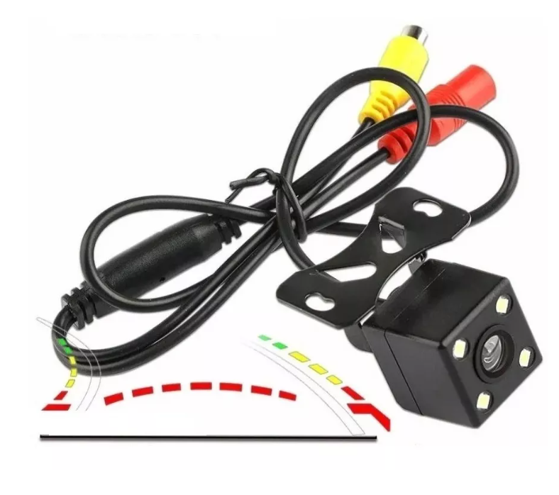 Hd Camara Auto Visión Nocturna Retroceso 4 Led Ip66 12v-4