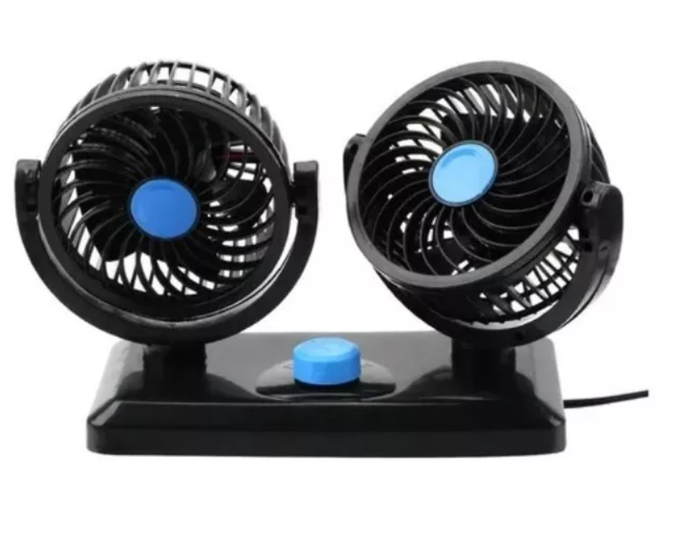 Mini Ventilador Portátil Para Auto 12v° Doble-2