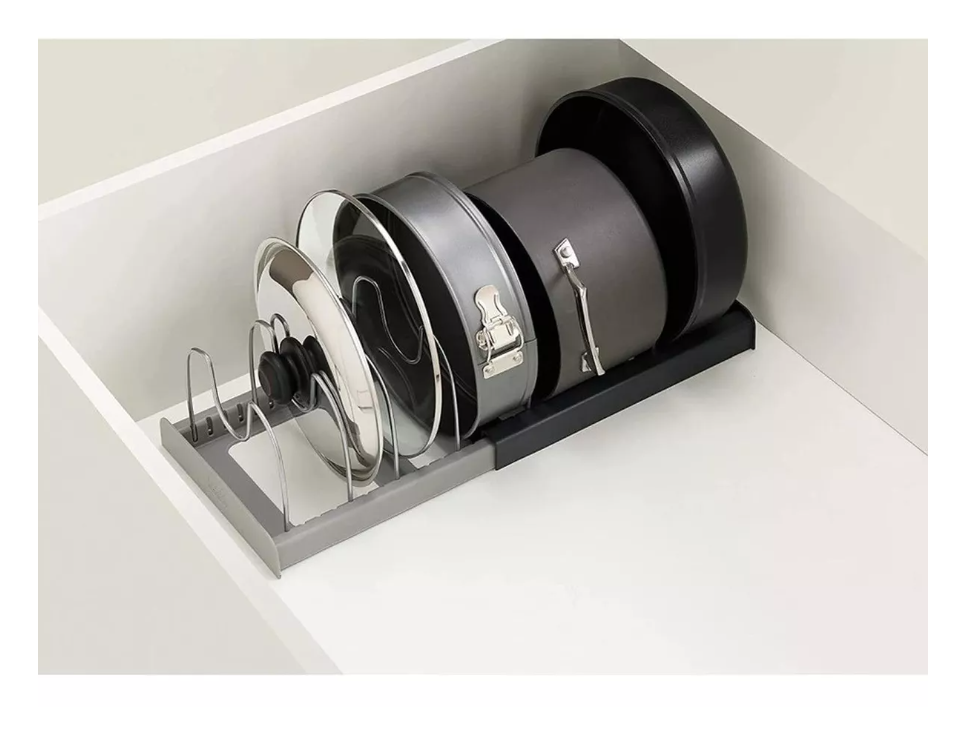 Organizador Tapas Ollas Expansible Estante Cocina Sartén-4