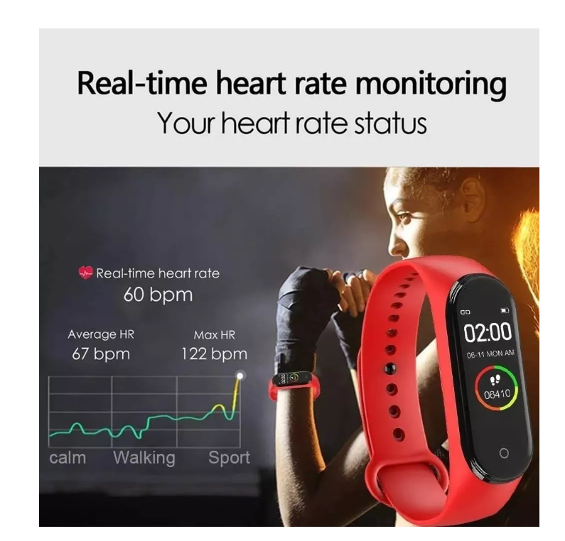 Reloj Inteligente Smartwatch M4 Deportivo Pulsera Deportes-3
