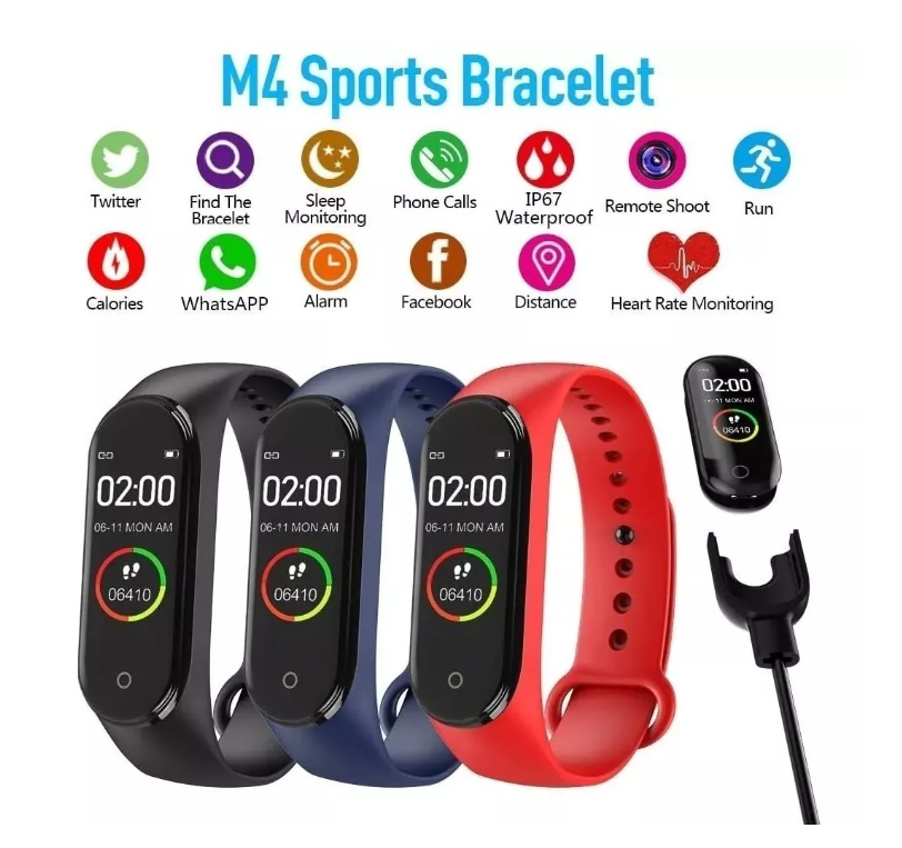 Reloj Inteligente Smartwatch M4 Deportivo Pulsera Deportes-6