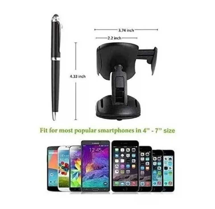 Soporte Holder Porta Celular Auto Sopapo Parabrisas Consola-2