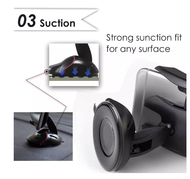 Soporte Holder Porta Celular Auto Sopapo Parabrisas Consola-5