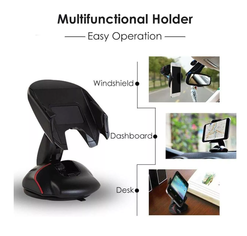 Soporte Holder Porta Celular Auto Sopapo Parabrisas Consola-6