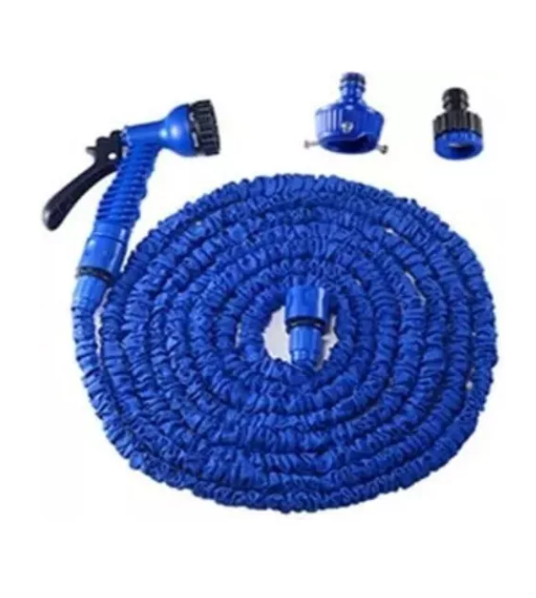 Manguera De Riego Extensible Para Jardin 30 Mts Color Azul-0