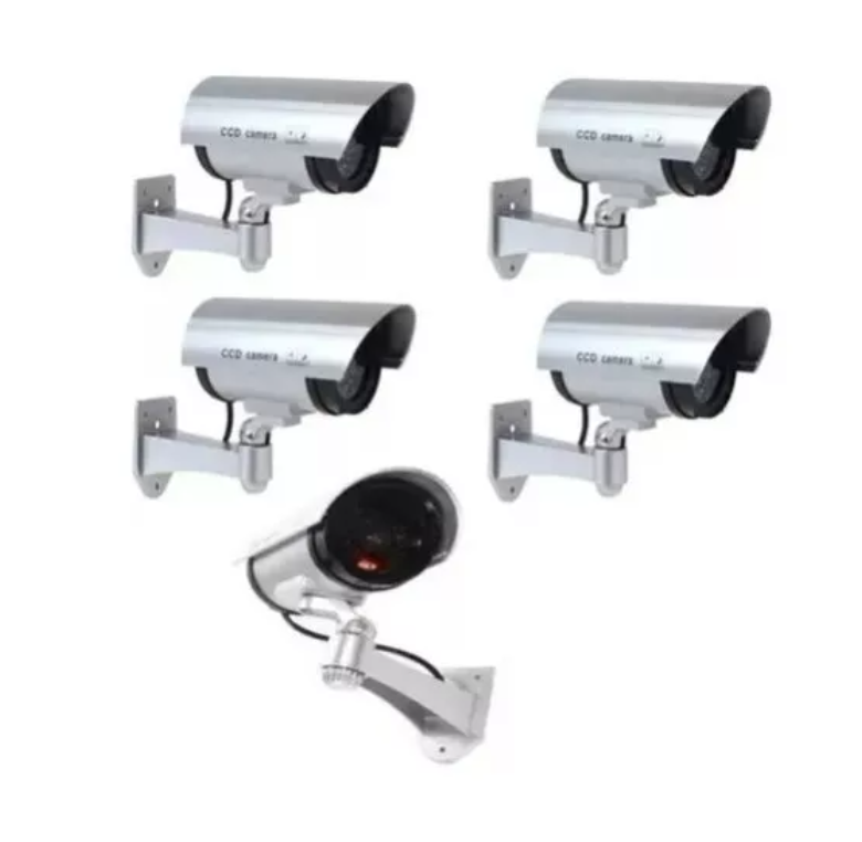 Cámara Seguridad Falsa Exterior Led-2