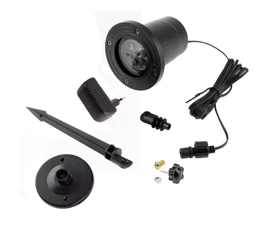Proyector Decorativo Foco Laser Luces Led Navidad Fiesta-4