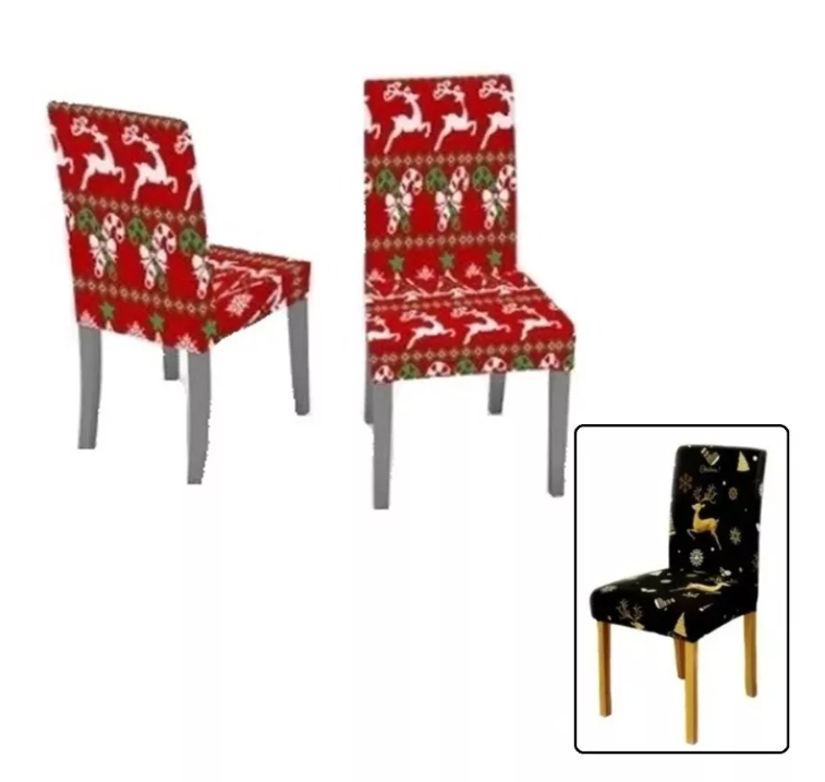 Set 6 Fundas Cubre Silla Decoración Navideña modelo 5-1