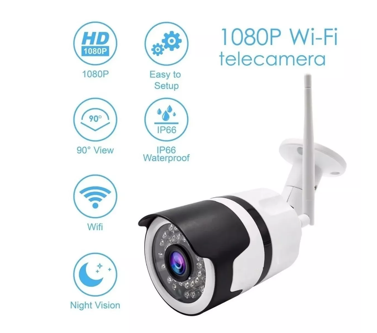 Camara Ip Wifi Inalambrica Exterior Hd Ip65 Nocturna 1080p-3