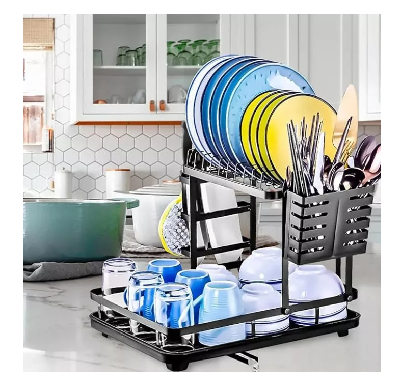 Secador Escurridor Loza Platos 2 Niveles Cocina Secaplatos-2