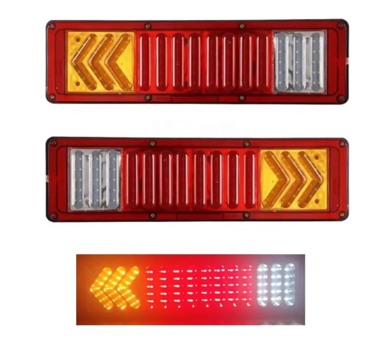 Kit Foco Led Trasero 24v Camion 5d Lupa Remolque Arrastre-0