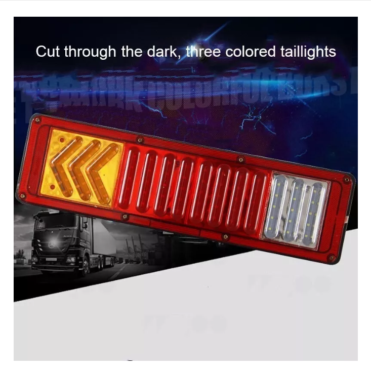 Kit Foco Led Trasero 24v Camion 5d Lupa Remolque Arrastre-2
