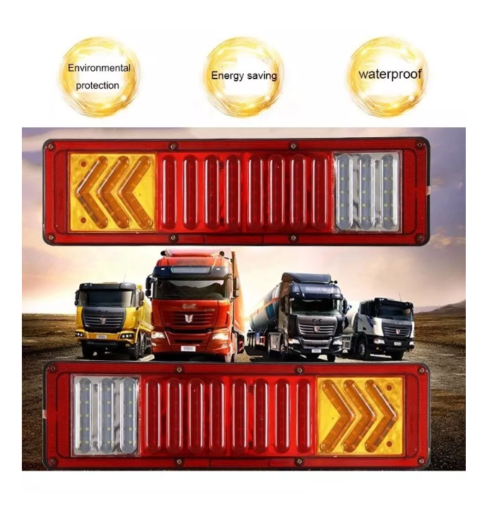 Kit Foco Led Trasero 24v Camion 5d Lupa Remolque Arrastre-3