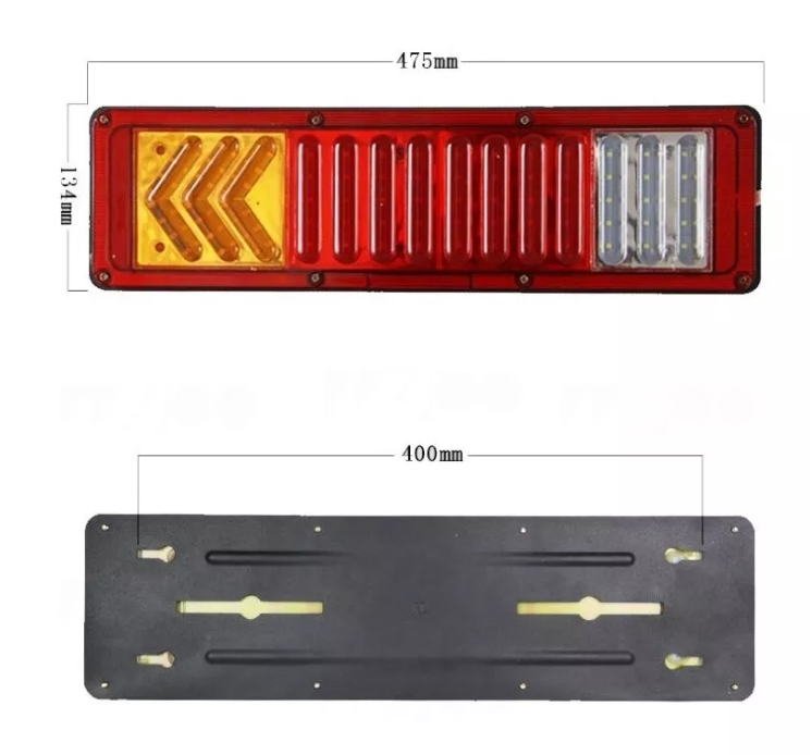 Kit Foco Led Trasero 24v Camion 5d Lupa Remolque Arrastre-4