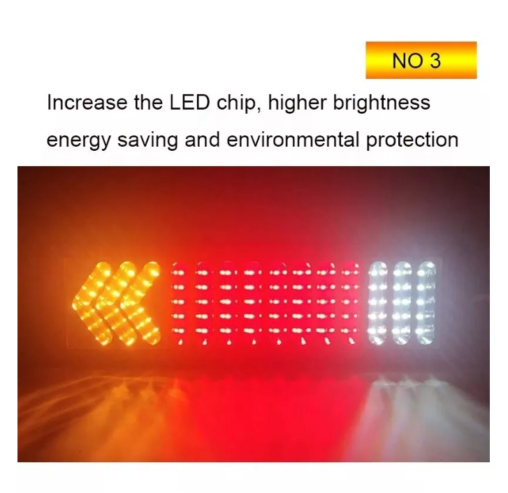 Kit Foco Led Trasero 24v Camion 5d Lupa Remolque Arrastre-5