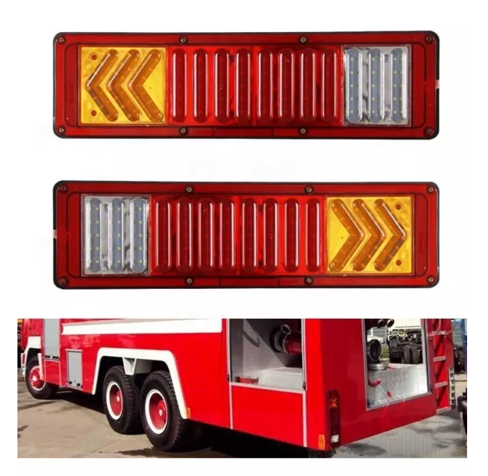 Kit Foco Led Trasero 24v Camion 5d Lupa Remolque Arrastre-6