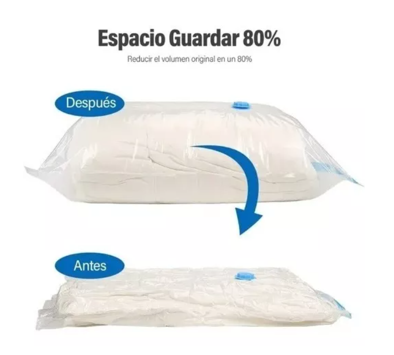 Pack 12 Bolsas Organizadoras Al Vacio Con Bomba Manual 60*80-1