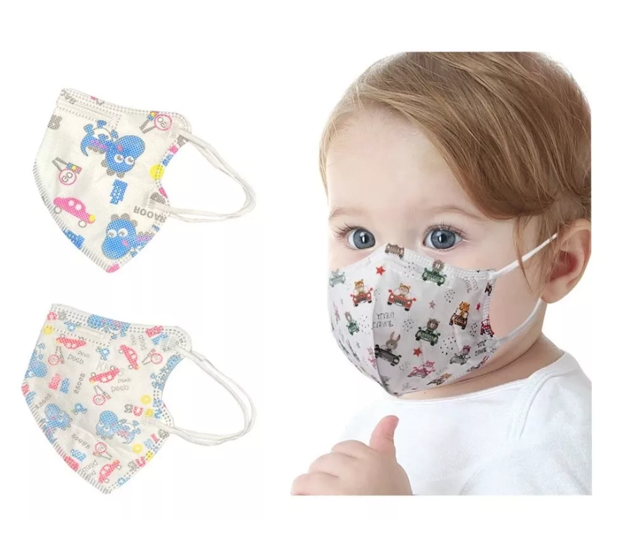 X100 Mascarillas Niño Con Diseño Kn95 5pliegues Reutilizable niño-0
