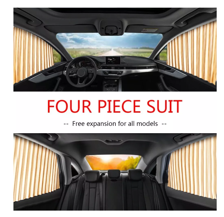 Set 4 Quitasol Retractil Parasol Enrollable Ventana 75x45cm-2
