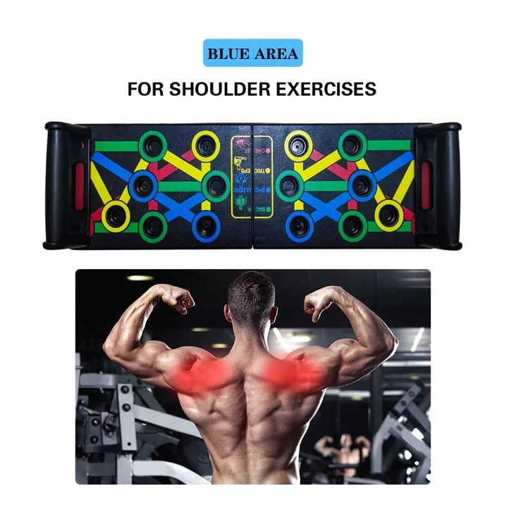 Soporte Push Up Board Sistema Multifuncional Pecho Espalda-6