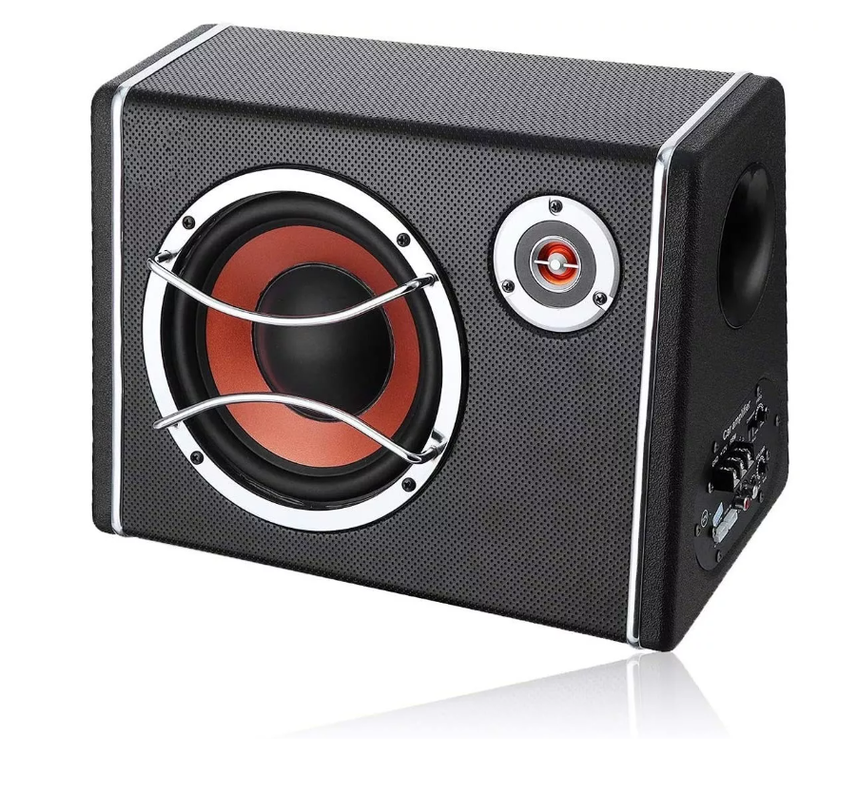 Subwoofer Ultrafino Amplificador Parlante + Kit Instalación-7