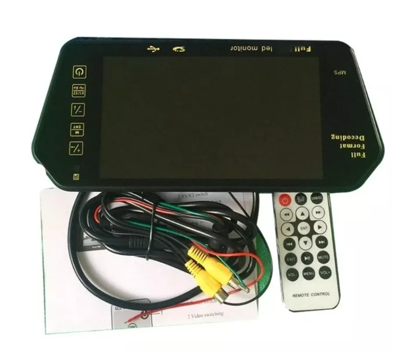 Monitor Pantalla 7 Pulgadas Lcd Hd Auto Retroceso Ajustable-6