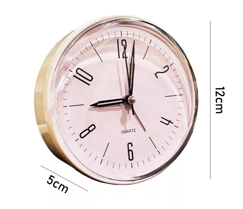 Reloj Despertador Redondo Dormitorio 12x5cm Colores Alarma-3