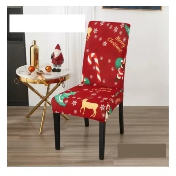Set 6 Fundas Cubre Silla Decoración Navideña Modelo 2-0