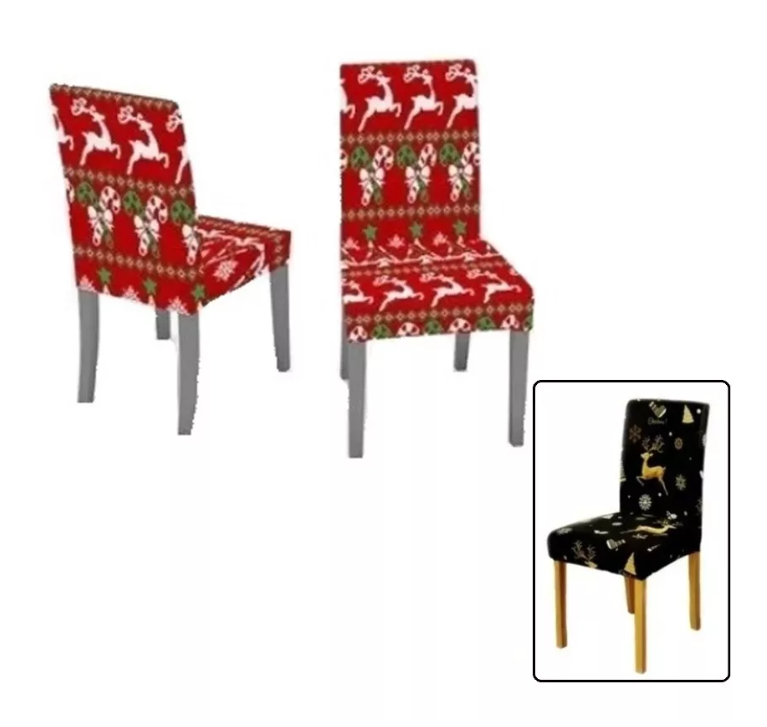 Set 6 Fundas Cubre Silla Decoración Navideña Modelo 2-1