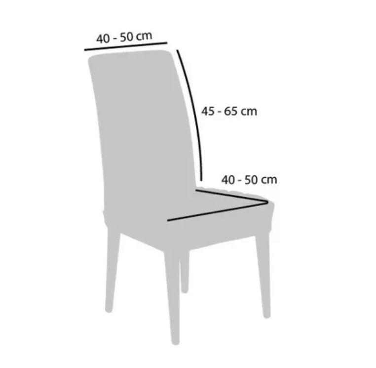 Set 6 Fundas Cubre Silla Decoración Navideña Modelo 2-2