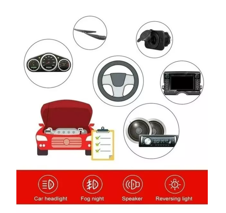 Kit 300pcs Fusibles Coche Automotriz Con Caja Auto + Pinza-4